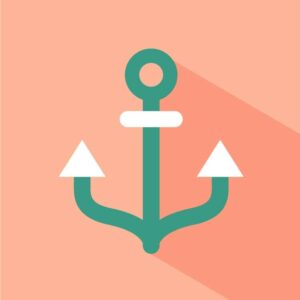 Navy ship anchor icon