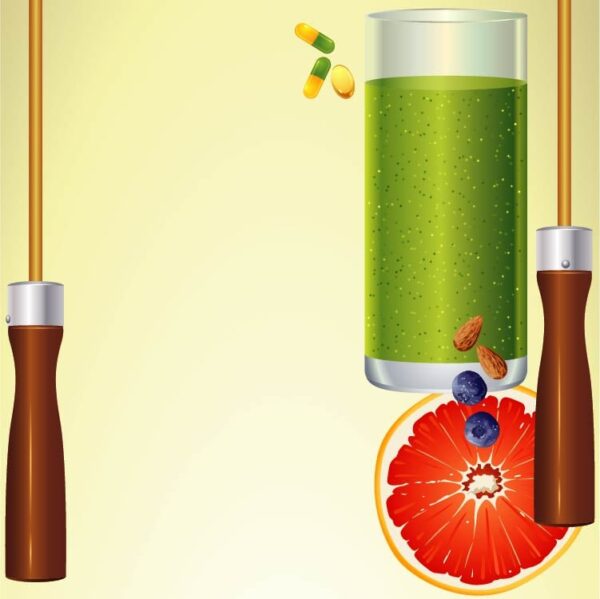 Recipe and ingredients of healthy energy drink for restaurant or cafe and gluten free drinks