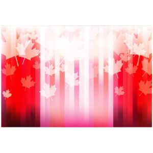 Red and white color line with canadian maple leaf background theme canada flag