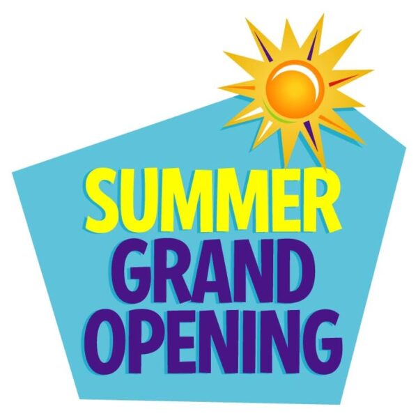 Summer Grand opening with sun