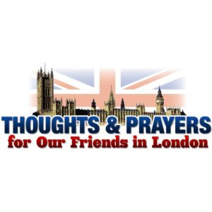 Thoughts and prayers for our friends in london with Big Ben Great Bell Clock Tower Elizabeth Tower