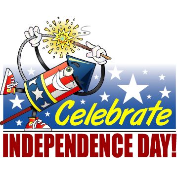 USA celebrate independence day with fireworks or United states of america celebrate independence day with fi
