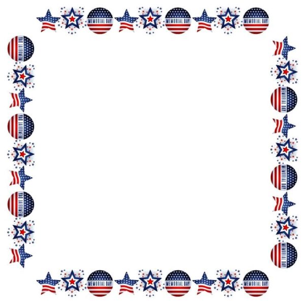 United states memorial day frame