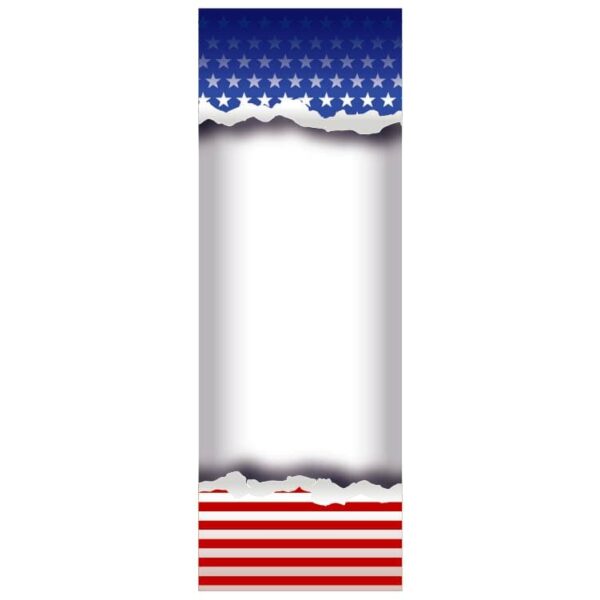 United states of america celebration banner with United states of america flag