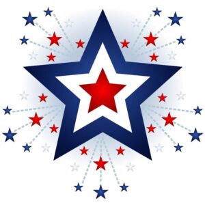 United states star holiday symbol