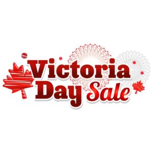 Victoria day sale with fireworks