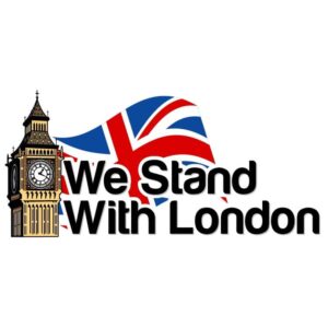 We stand with london with Big Ben Great Bell Clock Tower Elizabeth Tower or Great Clock of Westminster